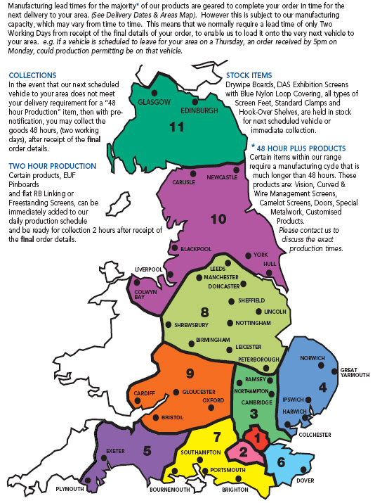 Standard Production and Delivery Times